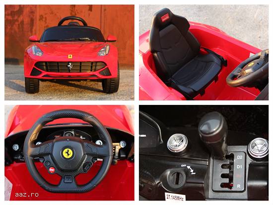 Masinuta electrica pentru copii RASTAR Ferrari F12 12V cu Telecomanda