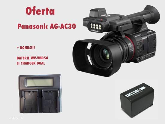 Panasonic AG-AC30 . Videocamera pro filmari evenimente/ nunti