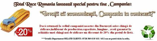 Chinga textila de ridicare cu ochi Total Race