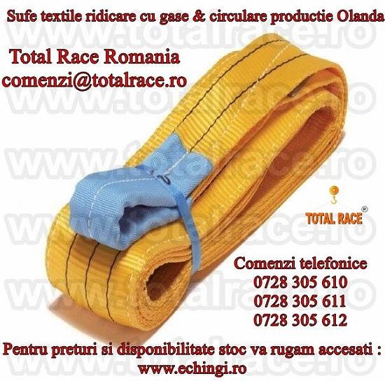 Dispozitive de ridicat sarcini din sufe textile  Total Race