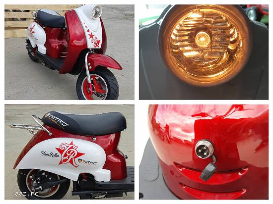 Scuter electric pentru copii,    Vespa Roller 350W 24V 6.5 inch