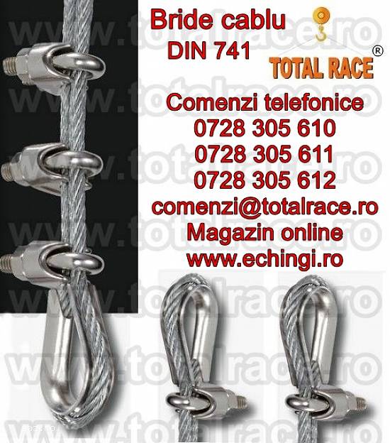 Bride cablu turnate DIN 741