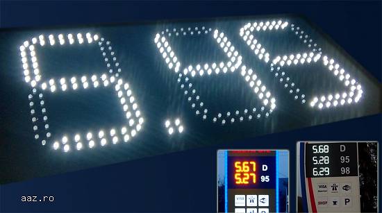 Afișaje led. Cruce farmacie. Reclame led. Design led.