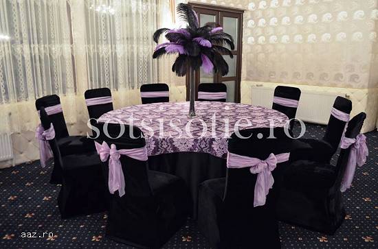 huse scaun catifea neagra