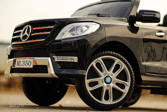 Masinuta electrica Mercedes ML350 2x25W cu Music PLayer,    2xUSI #Negru