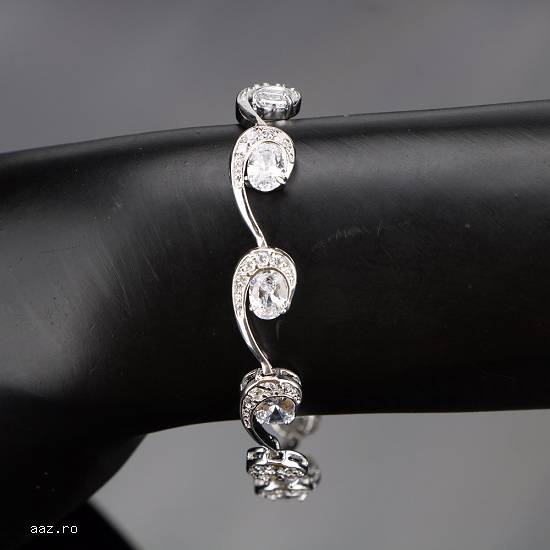Set bijuterie din argint 925 de culoare transparenta 3