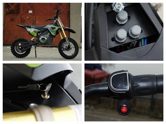 Motocicleta electrica Eco Tiger 1000W 36V 12/10