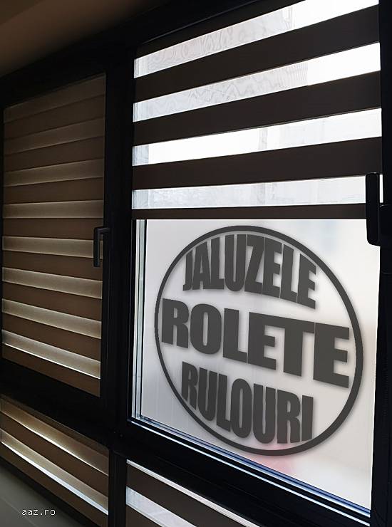 Rolete de tip zebra cu caseta si ghidaj din aluminiu.