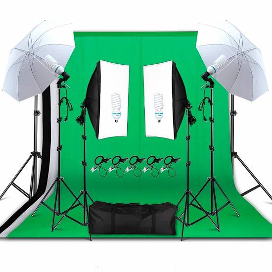 Kit / Echipament lumini / fundal Studio Foto
