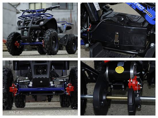 Mini ATV electric pentru copii NITRO Torino 1000W 48V  Deluxe
