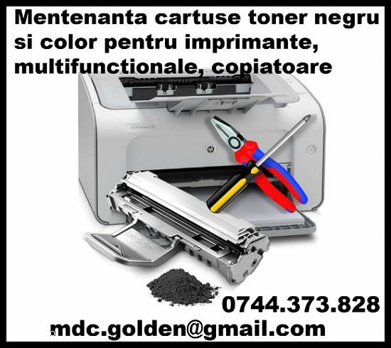 Mentenanta cartuse imprimanta,   multifunctionale,   copiatoare si faxuri.