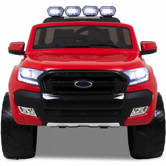 Masinuta electrica pentru 2 copii Ford Ranger 4x4 ,    4x 35W,    12V / 10Ah #Rosu