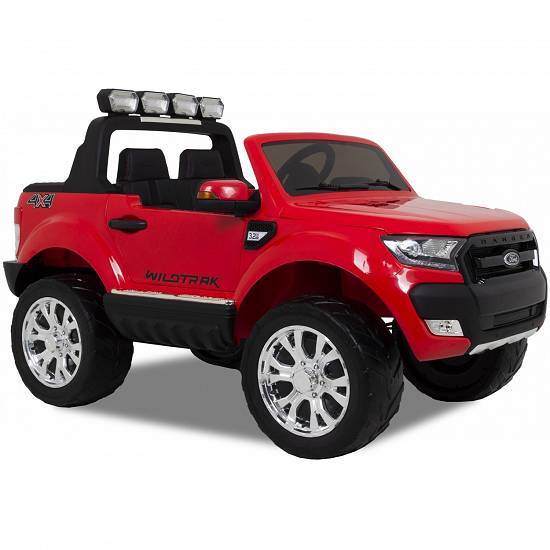 Masinuta electrica pentru 2 copii Ford Ranger 4x4 ,    4x 35W,    12V / 10Ah #Rosu