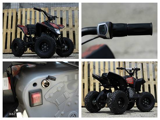ATV Electric NITRO Eco Trio 350W 24V recomandat pentru copil 3-8 ani #portocaliu