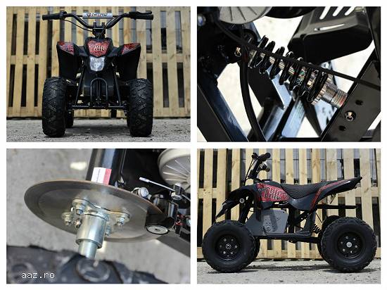 ATV Electric NITRO Eco Trio 350W 24V recomandat pentru copil 3-8 ani #portocaliu