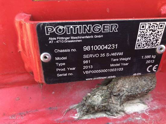 Lichidator judiciar vand Plug reversibil Pottinger Servo 35S cu trupite