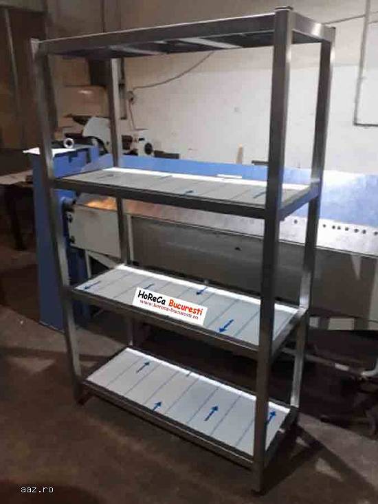 Raft inox cu 4 polite  profesional STOC