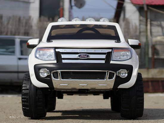 Masinuta electrica pentru 2 copii Ford Ranger F150,    2x 35W 12V #ALB