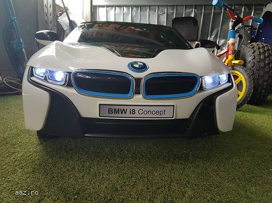 Masinuta Electrica Pentru Copii BMW i8 ALB NOU