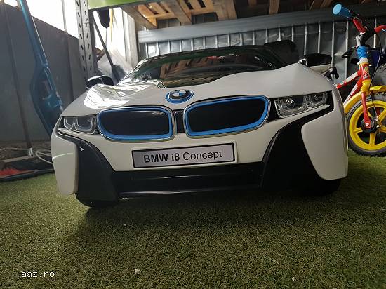Masinuta Electrica Pentru Copii BMW i8 ALB NOU