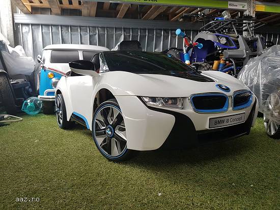 Masinuta Electrica Pentru Copii BMW i8 ALB NOU
