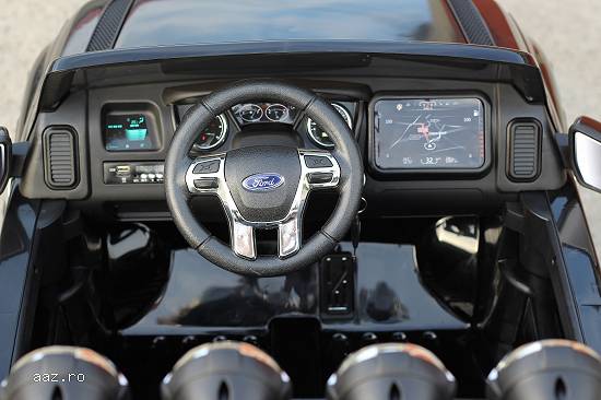 Masinuta electrica Ford Ranger 4x4 cu Bluetooth,    scaun tapitat,    pentru 2 copii