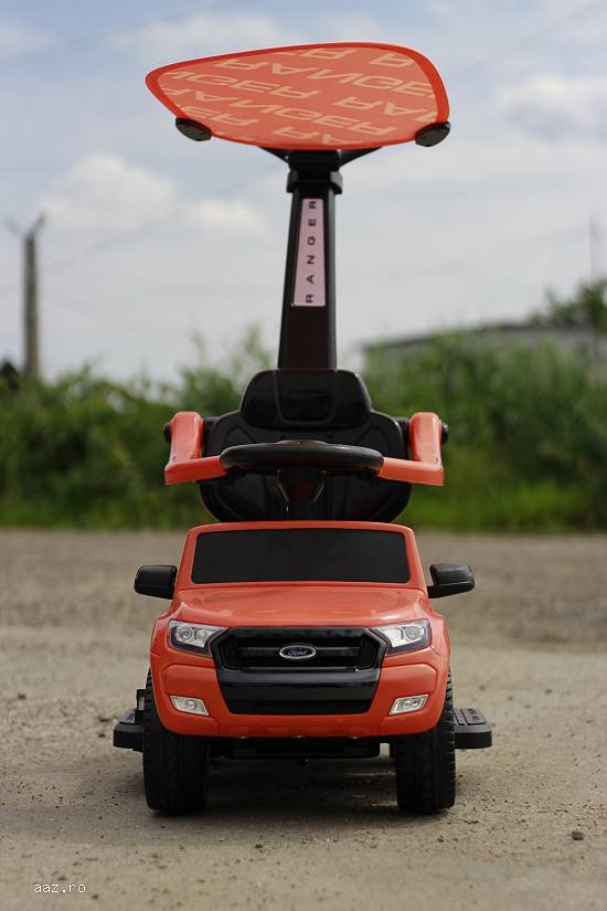 Carucior electric pentru copil 1-3 ani,    3 in 1 Ford Ranger 1x 25W 6V #Portocaliu
