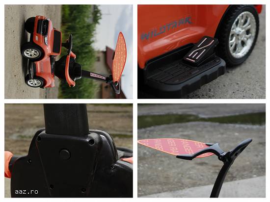 Carucior electric pentru copil 1-3 ani,    3 in 1 Ford Ranger 1x 25W 6V #Portocaliu