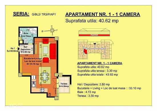 Garsoniera situata la parter