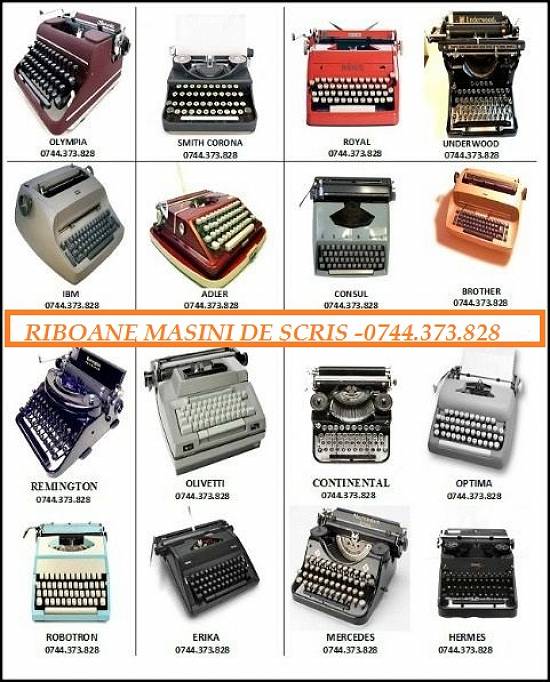 Rola masina scris Consul,  Olivetti,  Royal,  Mercedes,  Continental,  Olympia,  Brother,  Canon,  S