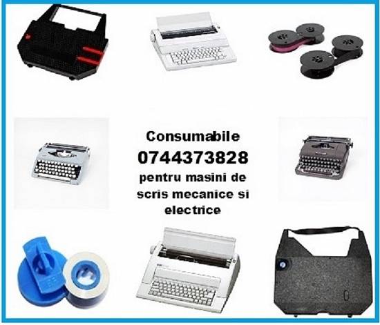 Riboane masini de scris Brother AX,  Sharp PA,  Olympia Carrera II,  Olivetti ETP,  Olivetti Lettera