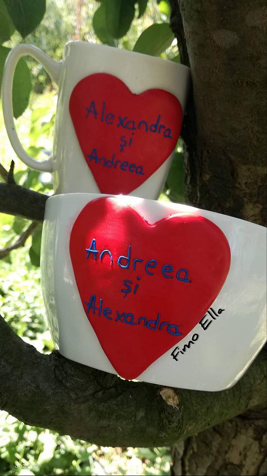Căni ( seturi ,    tacâmuri ) și accesorii din fimo