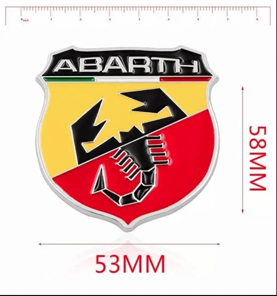 Emblema Logo 3D Abarth - Fiat Bravo Punto 500