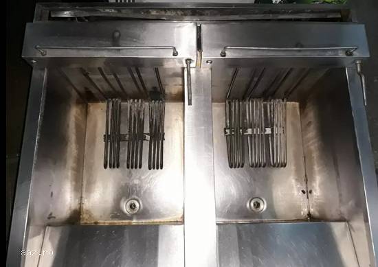 Friteuza inox elect. 2x33 Litri  pe suport second