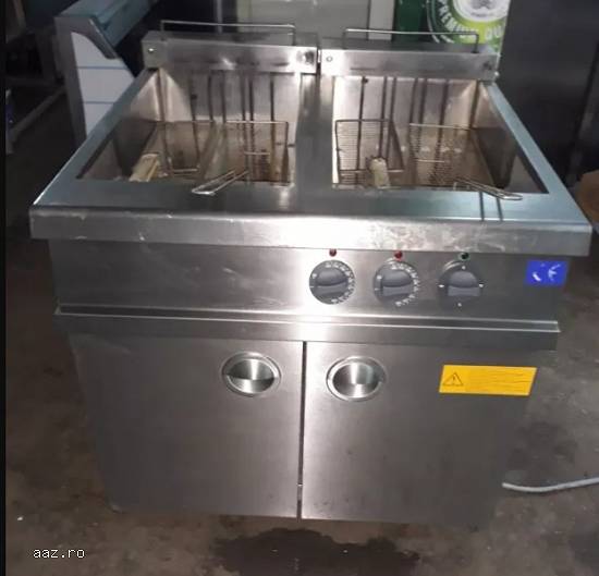 Friteuza inox elect. 2x33 Litri  pe suport second
