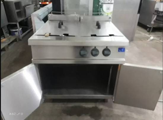 Friteuza inox elect. 2x33 Litri  pe suport second