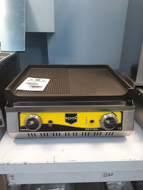 Gratar  electric placa fonta neted/striat de banc