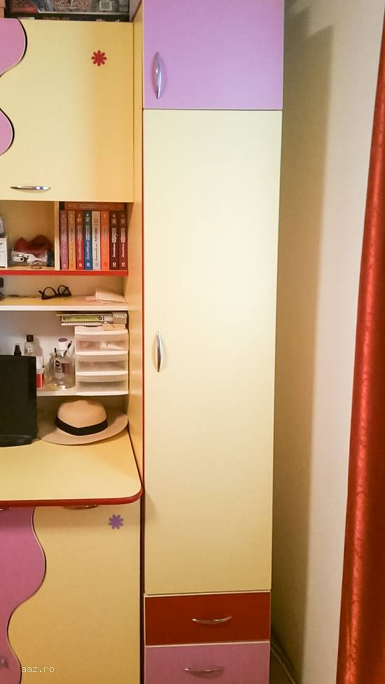 Set mobila dormitor cu 2 paturi supraetajate