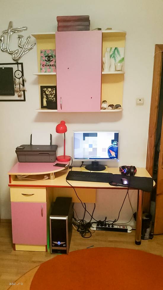 Set mobila dormitor cu 2 paturi supraetajate