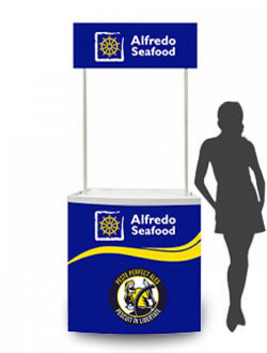 Masa - Stand Sampling Dreptunghiular + Personalizare cu Print Laminat