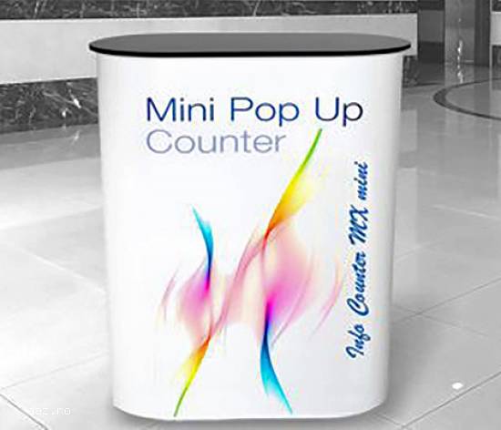 Pop-up Desk curb 2X1 + Personalizare cu Print Laminat
