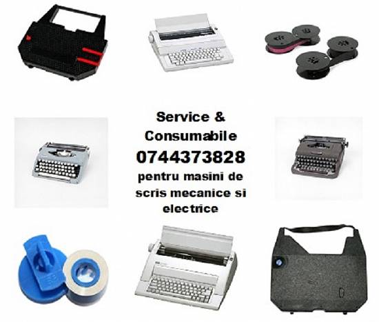 Service si riboane masini de scris,   cu executie rapida.