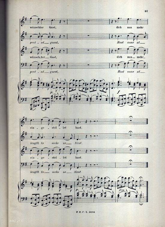 Partituri Joh. Seb. Bach`s Weihnamts - Oratorium