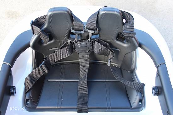 Masinuta electrica pentru copii Jaguar F Type echipata cu ROTI MOI #Alb