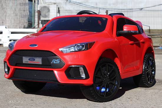 Masinuta electrica pentru copii Ford Focus RS CU ROTI MOI #Rosu