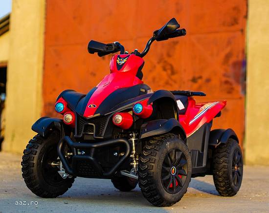 atv electric pentru copii beach quad 2x 45w 12v #rosu