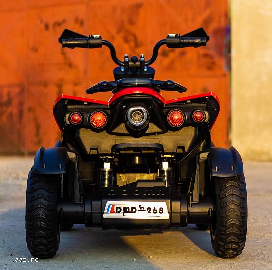 atv electric pentru copii beach quad 2x 45w 12v #rosu