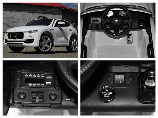 Kinderauto Maserati Levante 2x45W PREMIUM #Alb