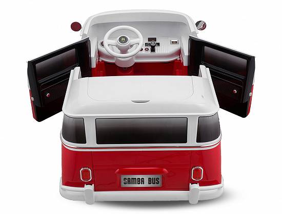 Masinuta electrica VW Samba Bus echipata PREMIUM #Rosu
