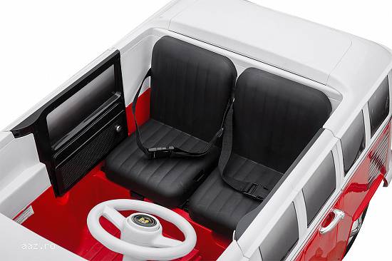 Masinuta electrica VW Samba Bus echipata PREMIUM #Rosu
